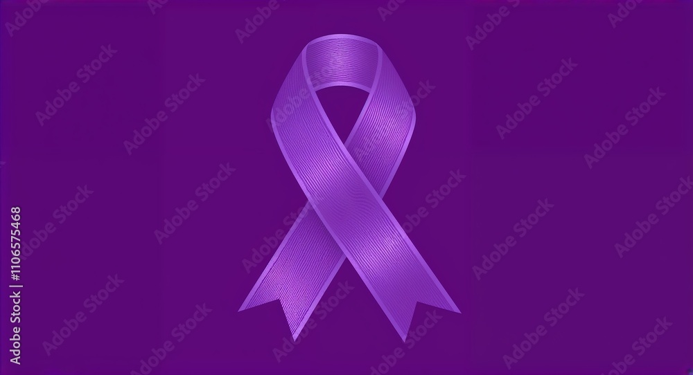 Ribbon on Purple background design Ribbon on Purple background design