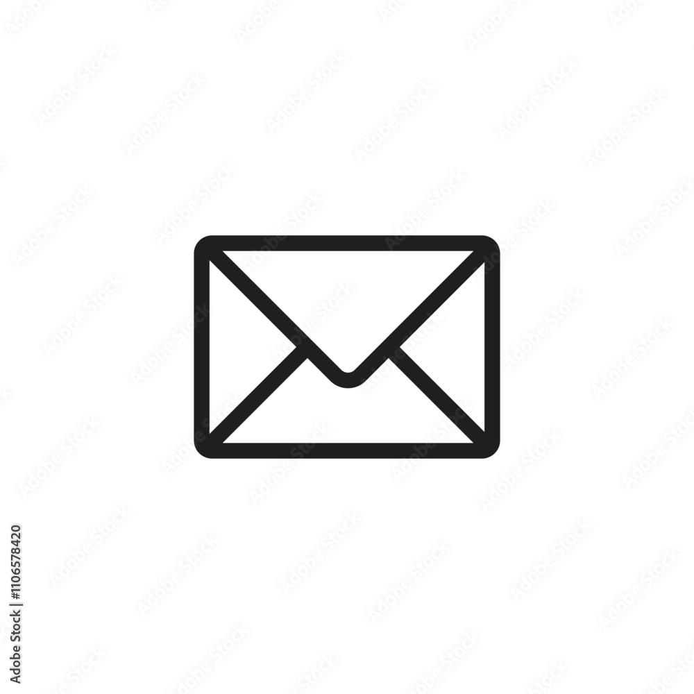 Email envelope icon vector. Message Icon symbol Email envelope icon vector. Message Icon symbol