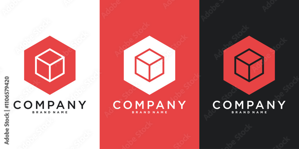 Hexagon logo design with modern shape. Premium Vector Hexagon logo design with modern shape. Premium Vector