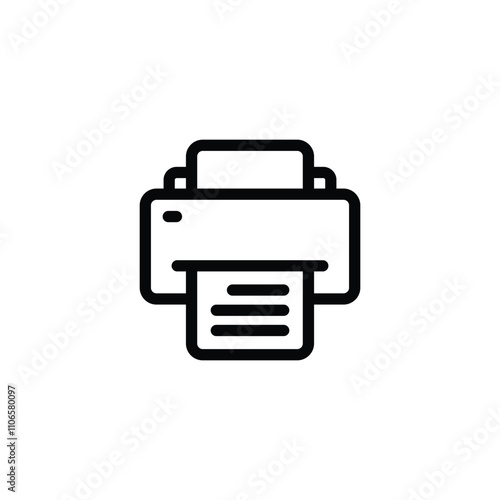 Printer icon. print symbol vector