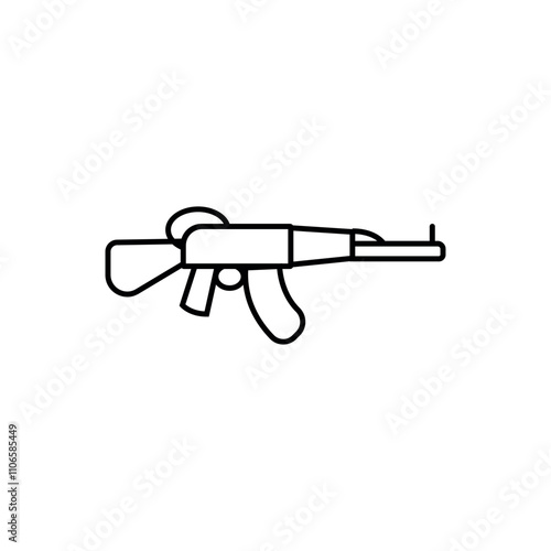 weapon icon, simple white background eps 10