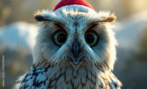 owl christmas Alpinisti in montagna  animal, decoration, season, bird photo