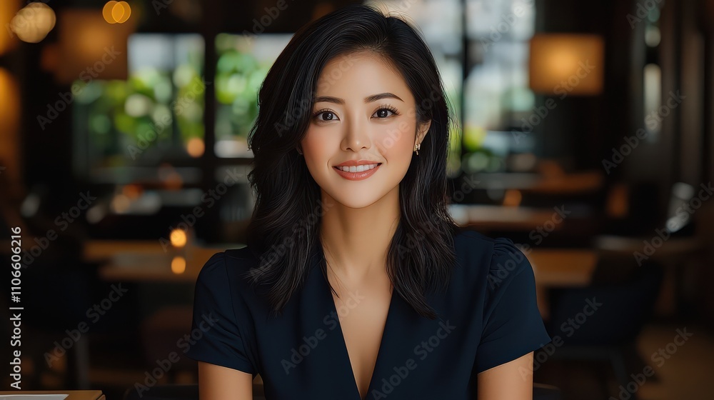 Confident office lady showcasing poise in urban workspace portrait photography, empowering modern professionals Confident office lady showcasing poise in urban workspace portrait photography, empowering modern professionals