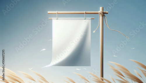 signboard with a rope