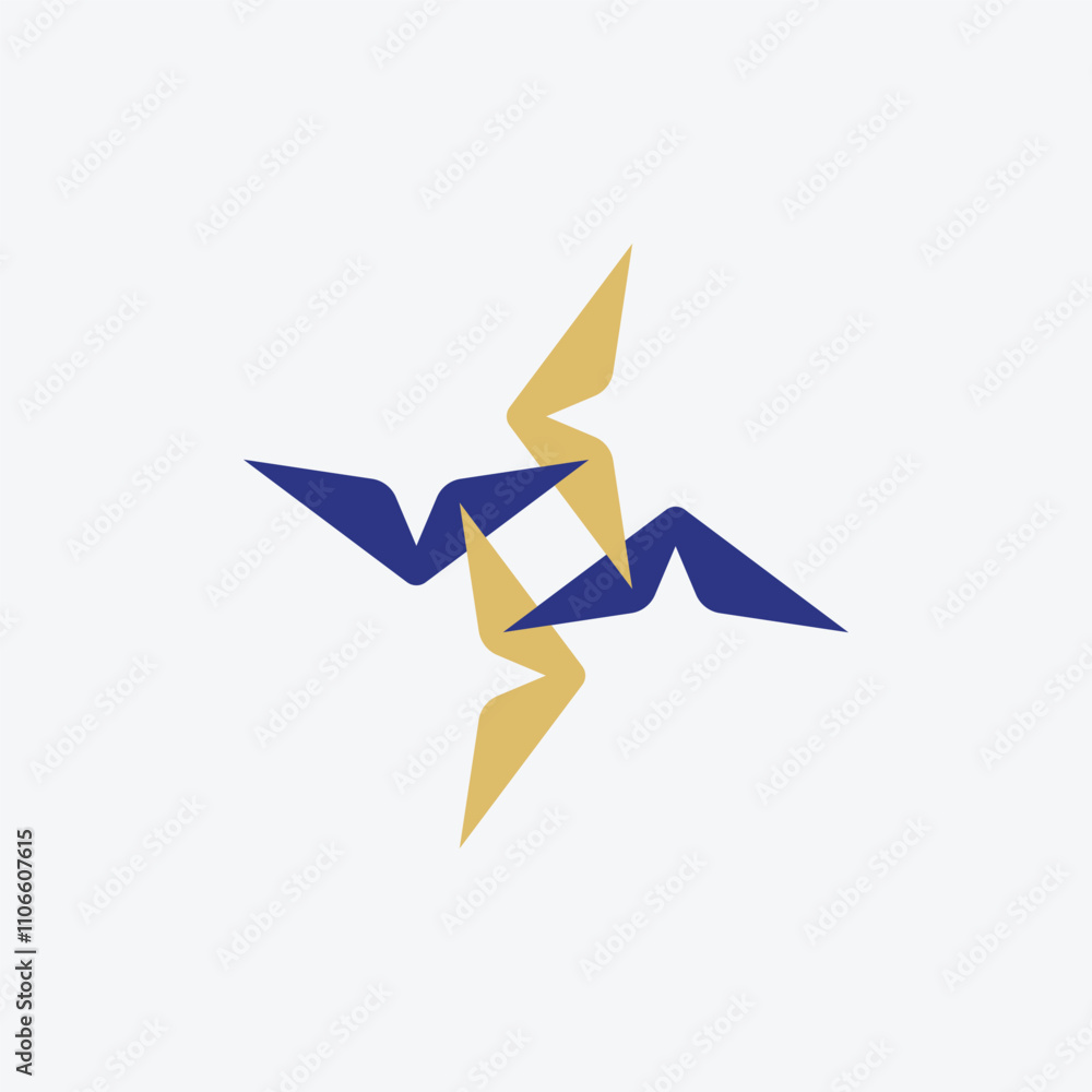 Minimalist Modern Star Sparkle Clockwise Logo Design Minimalist Modern Star Sparkle Clockwise Logo Design