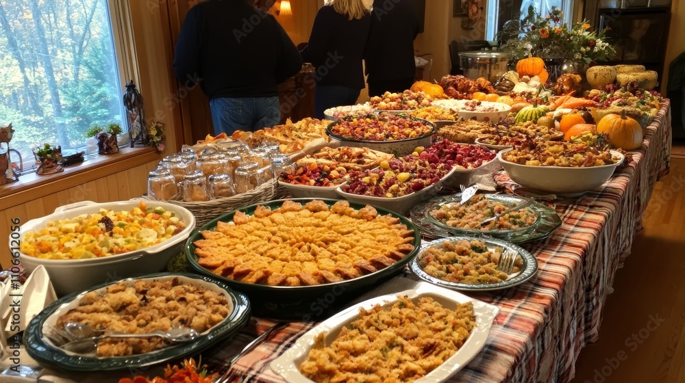Thanksgiving Feast Table Thanksgiving Feast Table