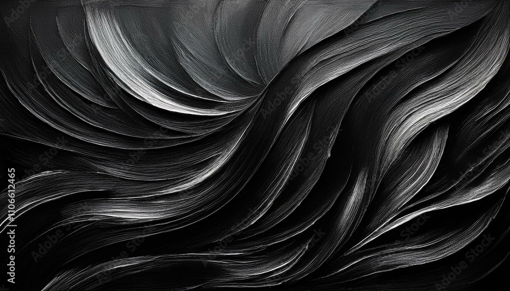 Abstract swirling black and white textures. Abstract swirling black and white textures.