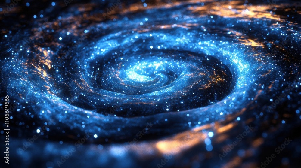 A stunning spiral galaxy illuminated by stars and cosmic dust, showcasing vibrant blues and warm tones in the vastness of space. A stunning spiral galaxy illuminated by stars and cosmic dust, showcasing vibrant blues and warm tones in the vastness of space.