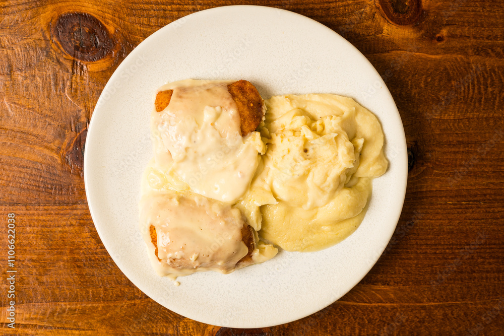 Chicken Kiev with mashed potatoes Chicken Kiev with mashed potatoes