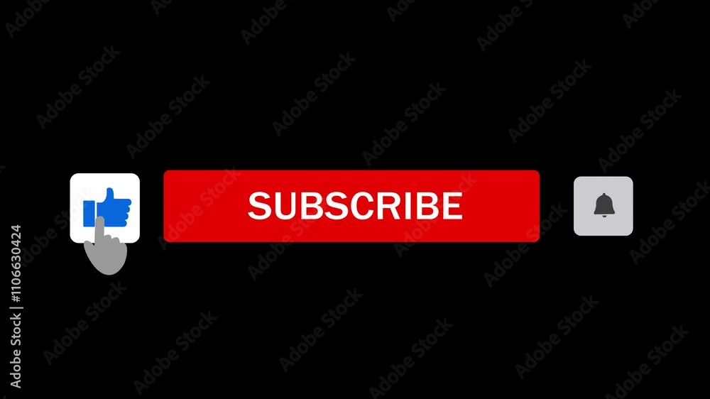 Animation of Social Network. Arrow clicking Please don't forget to Subscribe now Button Like Notification Bell for Your Channel 4K Subscribe, Like, Notification bell, Reminder alpha channel. Marketing
