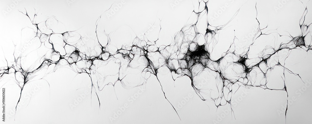 Abstract representation of neural connections resembling a network of neurons. Abstract representation of neural connections resembling a network of neurons.