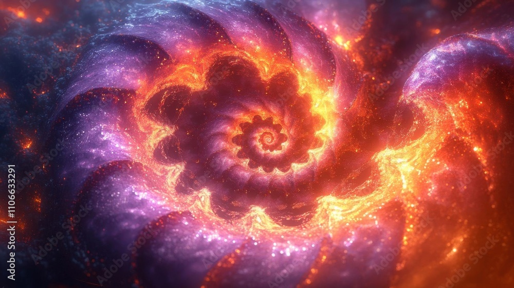 A vibrant, swirling spiral galaxy showcasing brilliant colors of orange, purple, and blue, evoking a sense of cosmic wonder. A vibrant, swirling spiral galaxy showcasing brilliant colors of orange, purple, and blue, evoking a sense of cosmic wonder.
