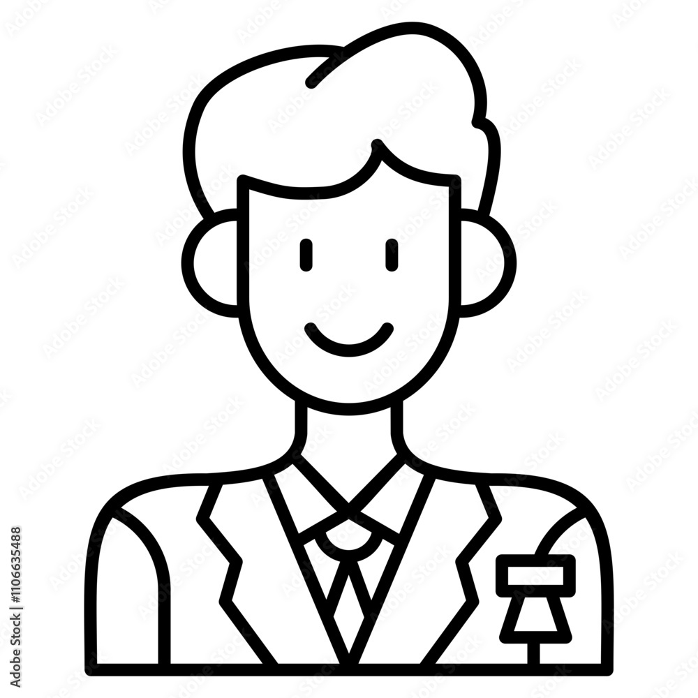 Fototapeta premium Manager Icon