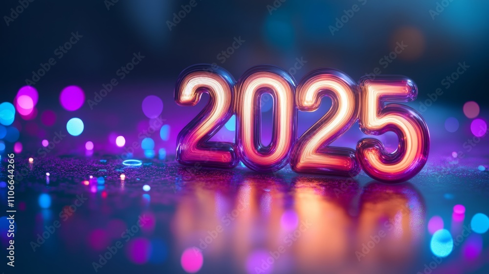 Happy new year 2025 background concept Happy new year 2025 background concept