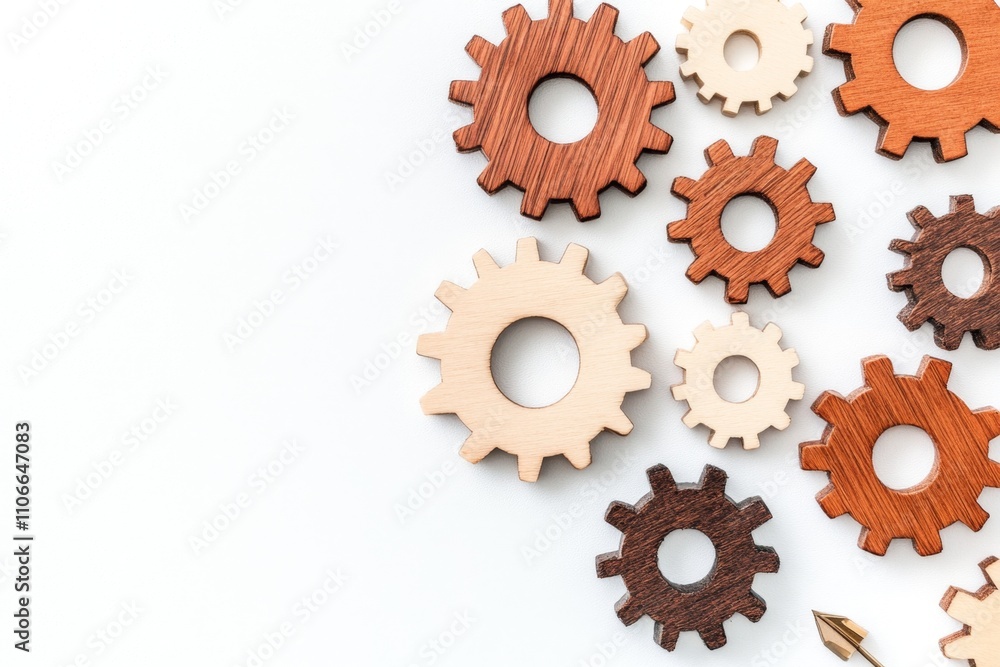 A series of mechanical cogs with arrows engraved in a circular pattern, highlighting movement and synchronization A series of mechanical cogs with arrows engraved in a circular pattern, highlighting movement and synchronization