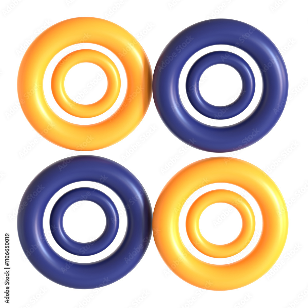 abstract torus 3d icon illustration abstract torus 3d icon illustration
