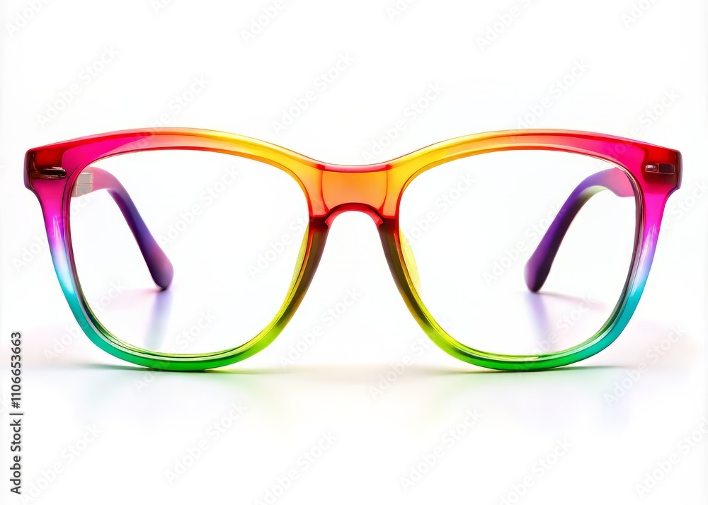 New Glasses Silhouette, Isolated, Modern Eyeglasses, Fashionable Frames New Glasses Silhouette, Isolated, Modern Eyeglasses, Fashionable Frames