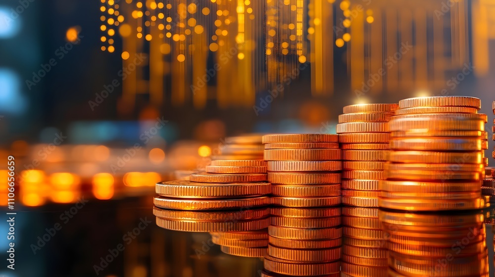Gold Coins Financial Growth Chart Gold Coins Financial Growth Chart
