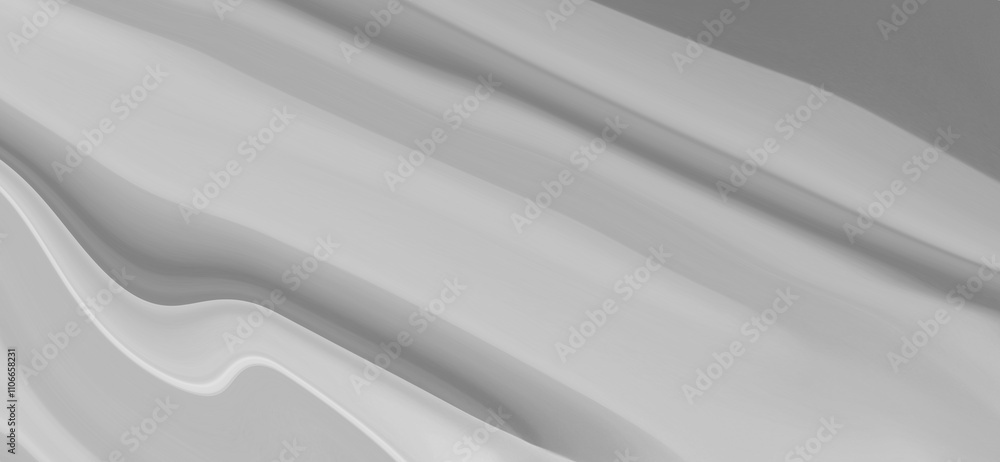 Obraz premium Abstract white background wave cream blurred.