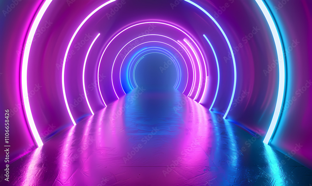 Naklejka premium Tunnel corridor architecture