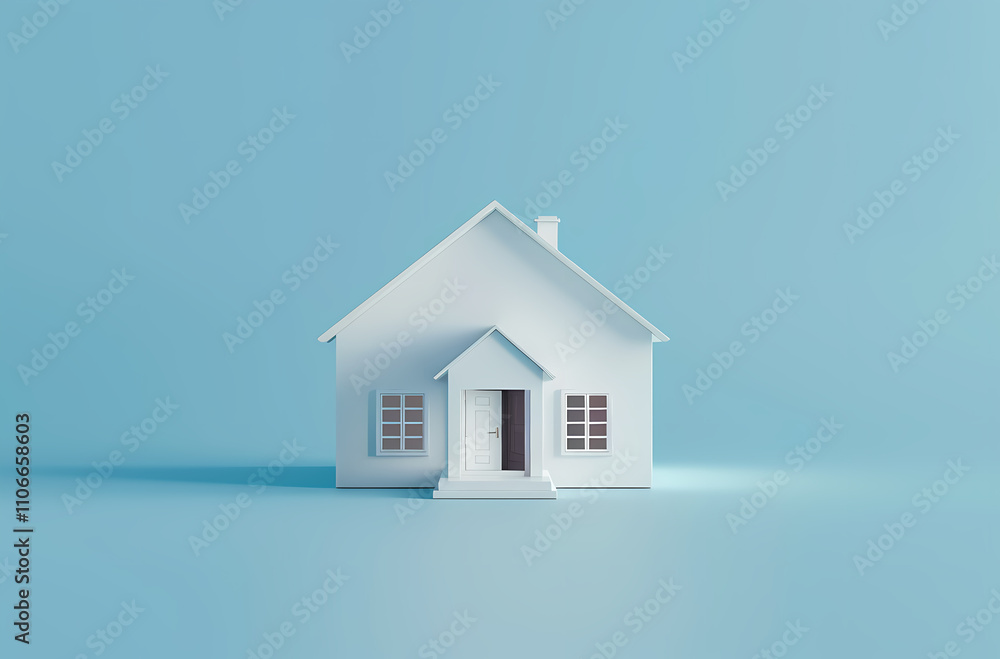 3D simple house model