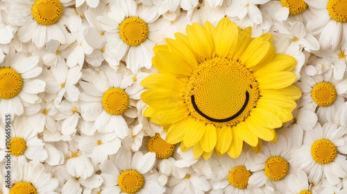 Smiling Daisy: A single yel...