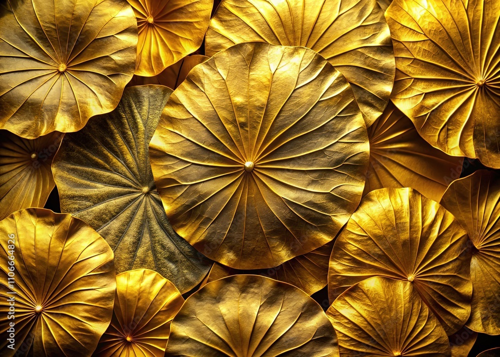 Gold Lotus Leaves Luxury Wallpaper Design Gold Lotus Leaves Luxury Wallpaper Design