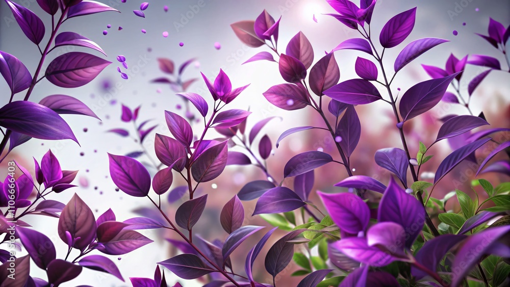 Captivating Animation of Purple Leaf Plants on a Transparent Background for Stunning Landscape Photography Displays and Creative Design Projects Captivating Animation of Purple Leaf Plants on a Transparent Background for Stunning Landscape Photography Displays and Creative Design Projects