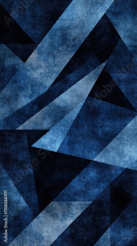 Wallpaper Mural This bold background features deep blue and black geometric patterns, adding visual depth Torontodigital.ca