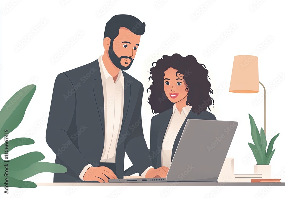 illustration is ideal for business presentations, marketing materials, or team-building concepts. It conveys teamwork, professionalism, and a positive work environment illustration is ideal for business presentations, marketing materials, or team-building concepts. It conveys teamwork, professionalism, and a positive work environment