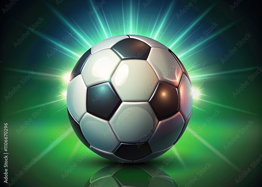 Naklejka premium Soccer Ball Vector Graphic Design - Football Illustration