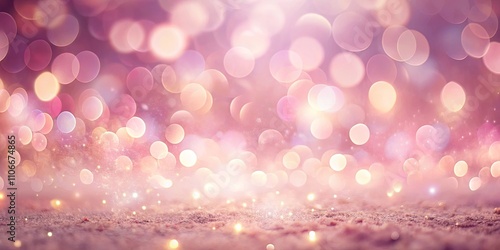 Abstract Blurred Background with Warm Bokeh Lights and Sparkling Texture