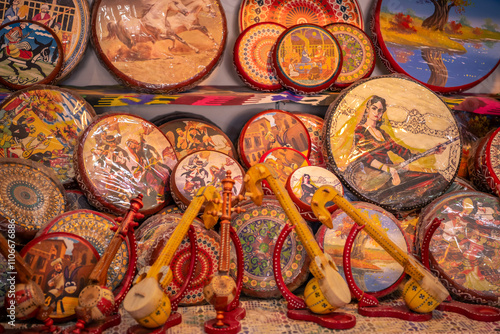 The souvenirs in Urumqi International Grand Bazaar, Xinjiang China. photo