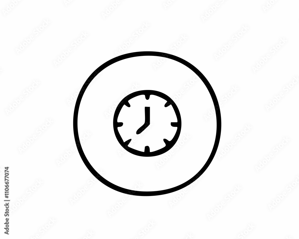 Clock Icon - Time, Schedule, and Deadline Symbol Clock Icon - Time, Schedule, and Deadline Symbol