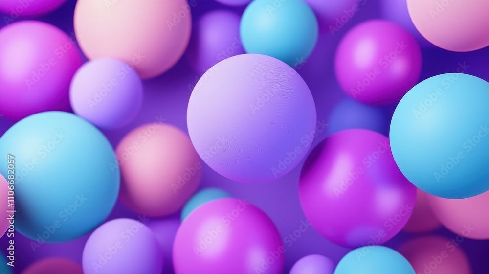 Abstract Pastel Spheres Colorful Background Design Abstract Pastel Spheres Colorful Background Design