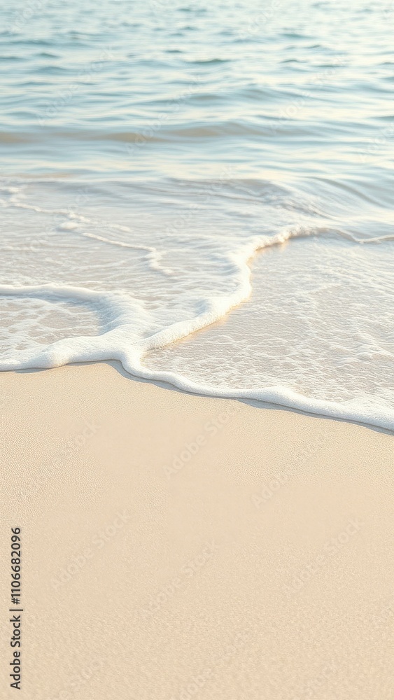 A delicate beach breeze rustles the surface of fine white sand on a sunny day, sunbeams, clear blue sky, natural beauty A delicate beach breeze rustles the surface of fine white sand on a sunny day, sunbeams, clear blue sky, natural beauty