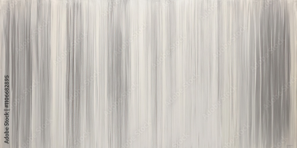Obraz premium Abstract artwork featuring vertical lines in shades of gray and white, creating a serene effect.