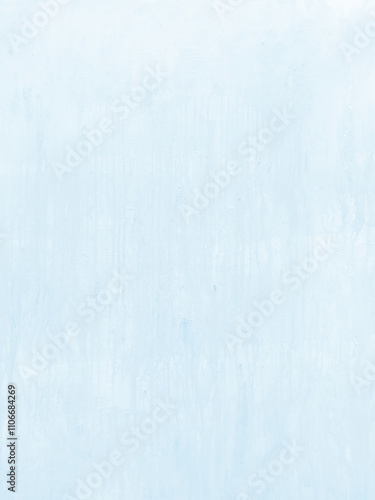 Plakat w ramie 水彩テクスチャ ライトブルー 紙 背景 素材 淡い 上品 縦 にじみ 手書き 質感 