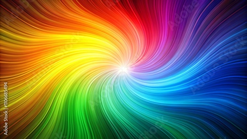 Vibrant Rainbow Swirl Design A Colorful Abstract Background Image