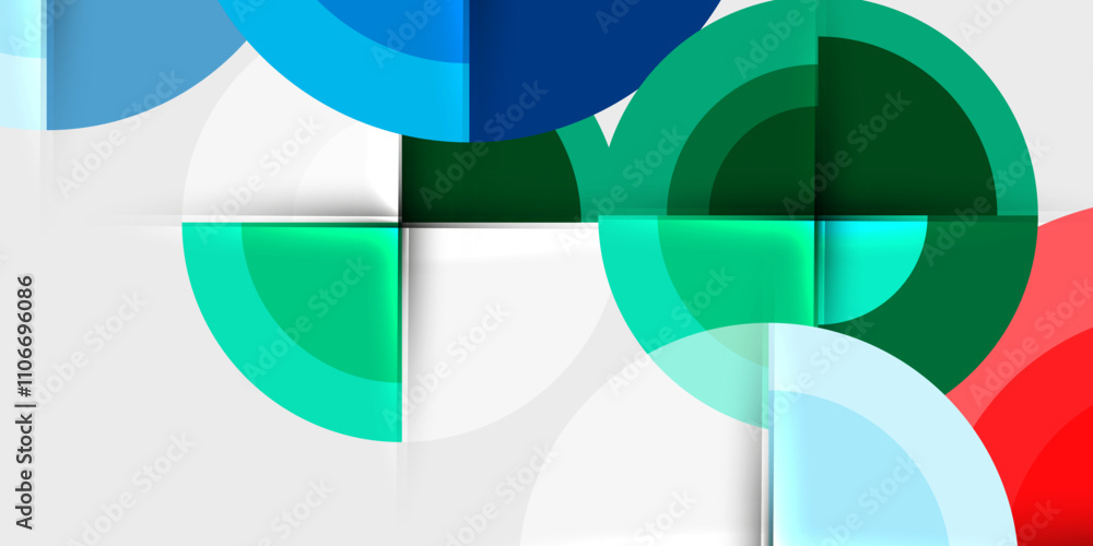 Techno circles and semi circles. Vector Illustration For Wallpaper, Banner, Background, Card, Book Illustration, landing page Techno circles and semi circles. Vector Illustration For Wallpaper, Banner, Background, Card, Book Illustration, landing page