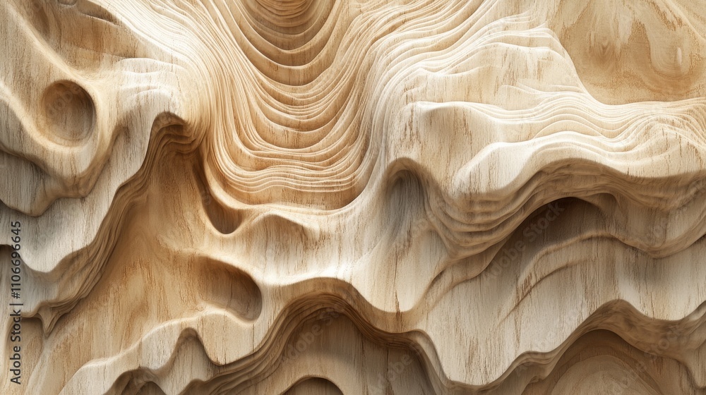 24.Detailed 3D wood texture in a seamless pattern, blending light beige and rich brown tones. The natural grain is finely rendered, creating a sense of depth and realism that enhances the warmth and 24.Detailed 3D wood texture in a seamless pattern, blending light beige and rich brown tones. The natural grain is finely rendered, creating a sense of depth and realism that enhances the warmth and
