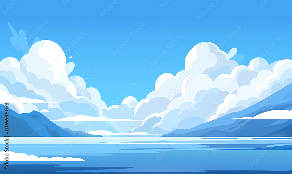 Sky and white clouds Sky and white clouds