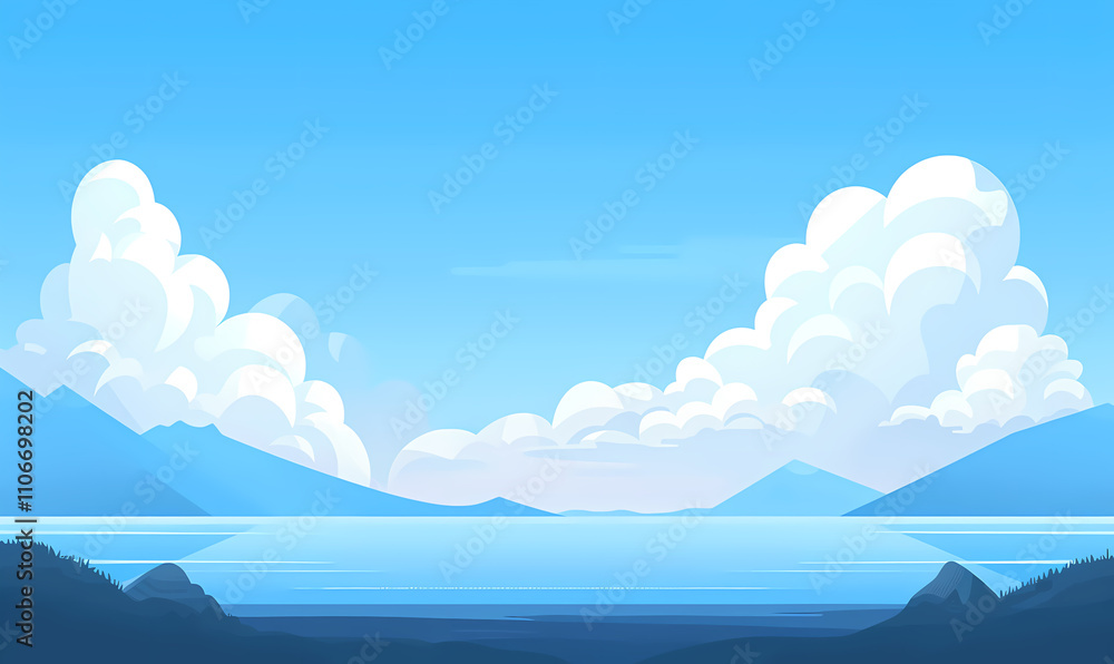Fototapeta premium Sky and white clouds