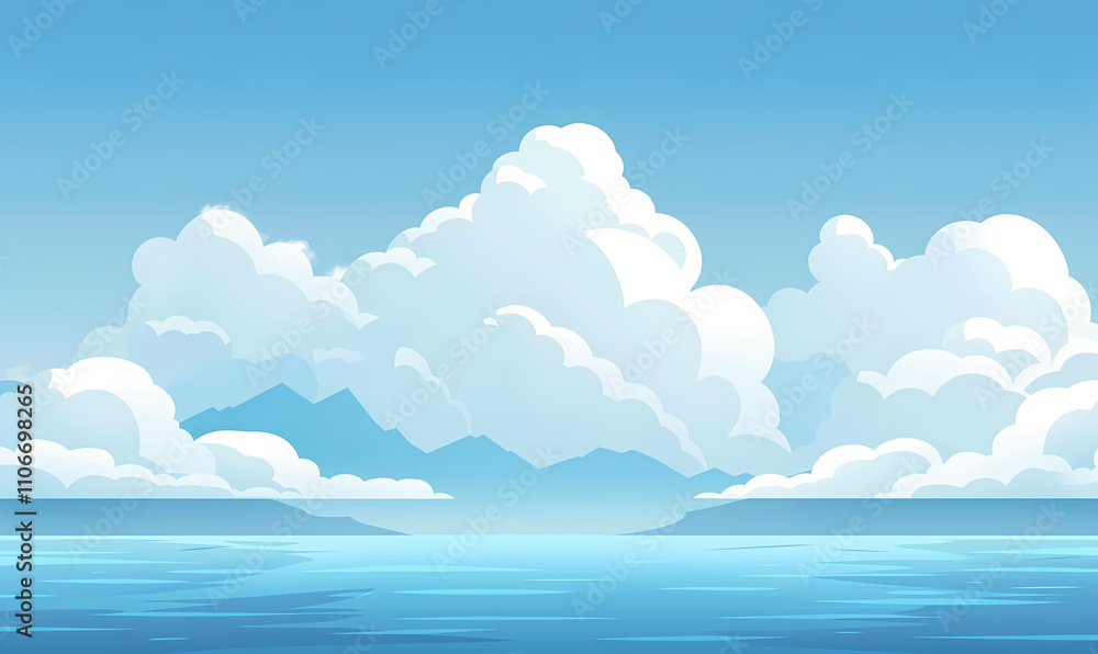 Sky and white clouds Sky and white clouds