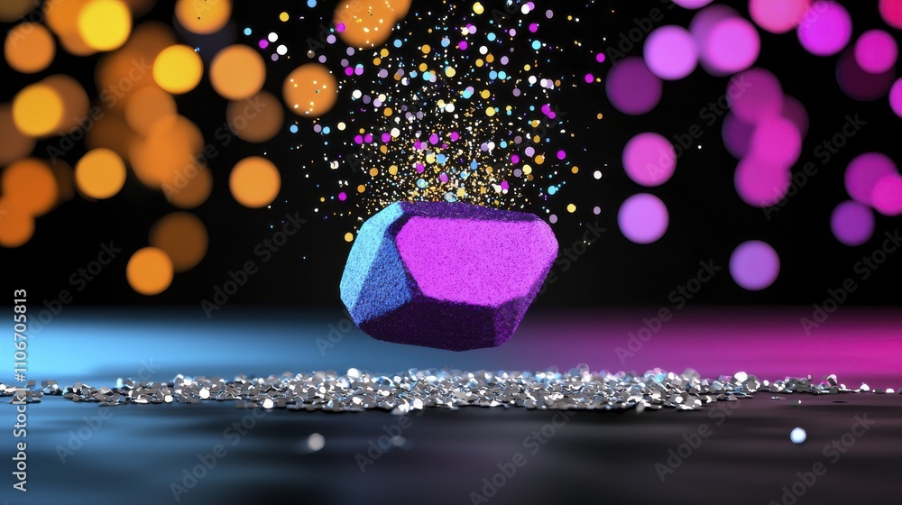 Glittering Gemstone Abstract Background | Neon colors Glittering Gemstone Abstract Background | Neon colors