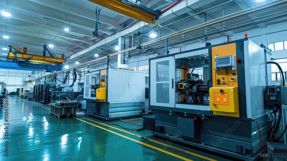 Advanced CNC Machines in Modern Industrial Facility Advanced CNC Machines in Modern Industrial Facility