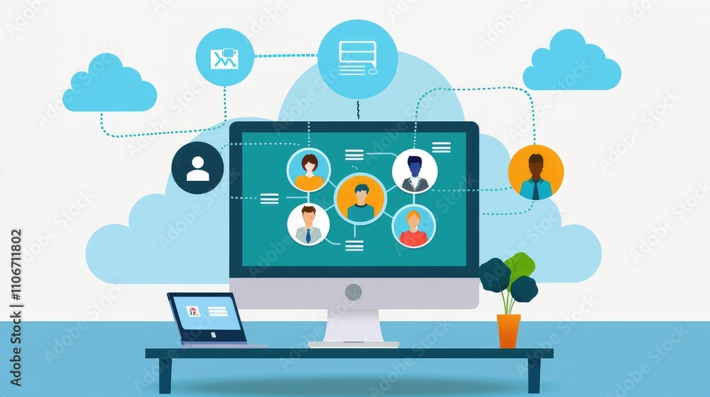 Visual Representation of Digital Collaboration and Team Networking Visual Representation of Digital Collaboration and Team Networking
