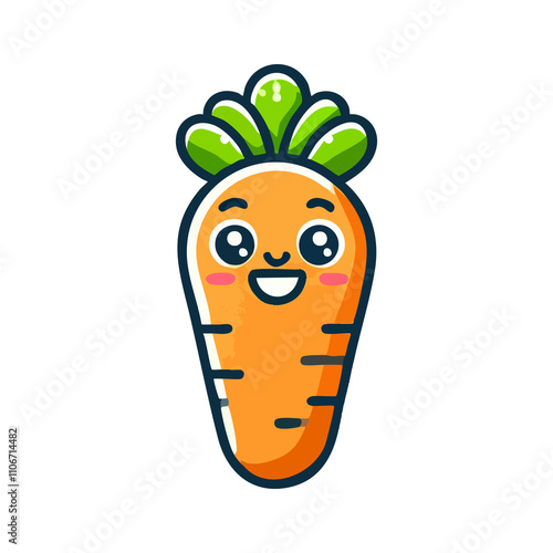 cute cartoon charcter carrot photo