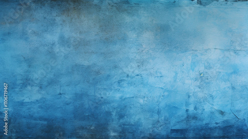 Blue Paint Wall Background Texture