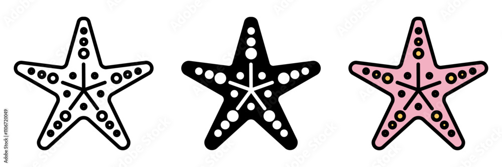 Starfish icon is a marine animal with a star-shaped body, often found on seashores, admired for its unique and symmetrical form. Starfish icon is a marine animal with a star-shaped body, often found on seashores, admired for its unique and symmetrical form.